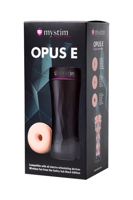 Мастурбатор-анус Opus E Donut с возможностью подключения электростимуляции - MyStim - купить с доставкой в Евпатории