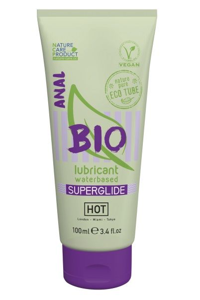 Интимный увлажняющий анальный гель BIO SuperGlide - 100 мл. - HOT - купить с доставкой в Евпатории