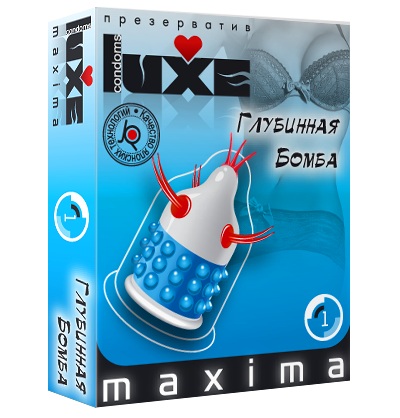 Презерватив LUXE Maxima  Глубинная бомба  - 1 шт. - Luxe - купить с доставкой в Евпатории
