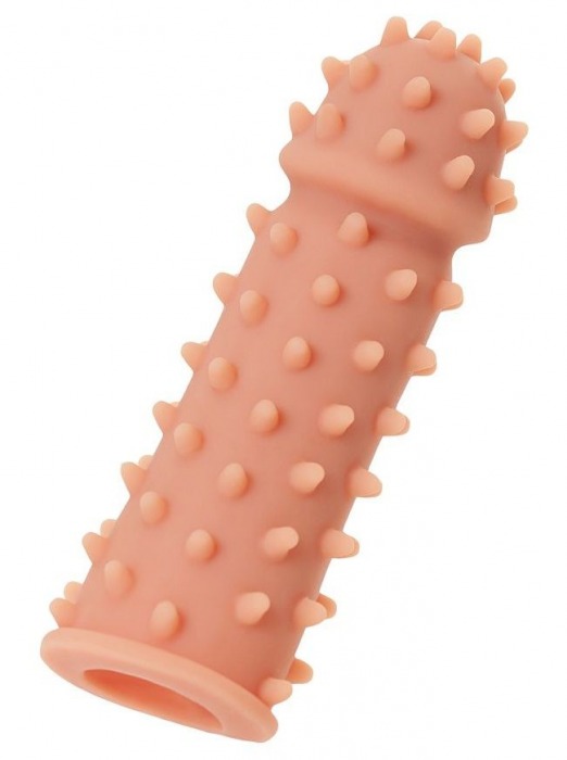 Телесная реалистичная насадка KOKOS Extreme Sleeve 03 с дополнительной стимуляцией - 12,7 см. - KOKOS - в Евпатории купить с доставкой