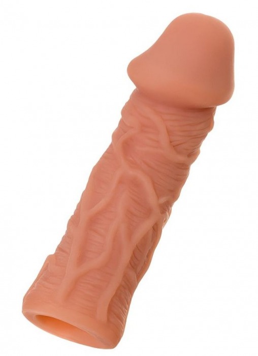 Телесная реалистичная насадка KOKOS Extreme Sleeve 05 с дополнительной стимуляцией - 12,7 см. - KOKOS - в Евпатории купить с доставкой