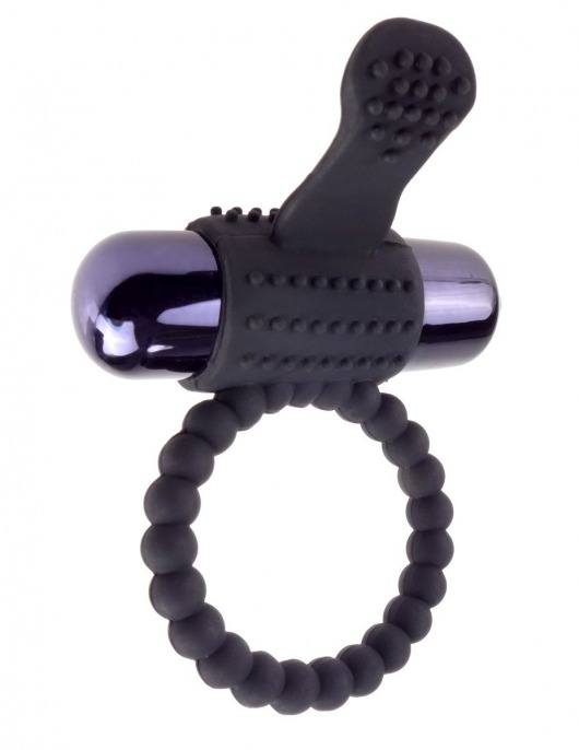 Черное эрекционное виброкольцо Vibrating Silicone Super Ring - Pipedream - в Евпатории купить с доставкой