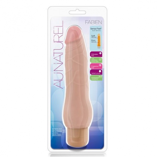 Телесный вибратор Fabien - 22,8 см. - Blush Novelties