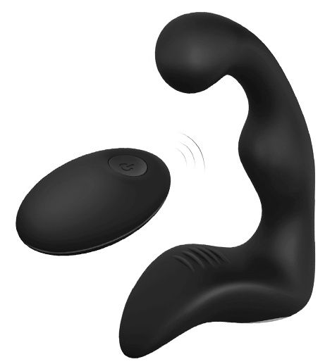 Черный вибромассажер простаты REMOTE BOOTY PLEASER - Dream Toys - в Евпатории купить с доставкой