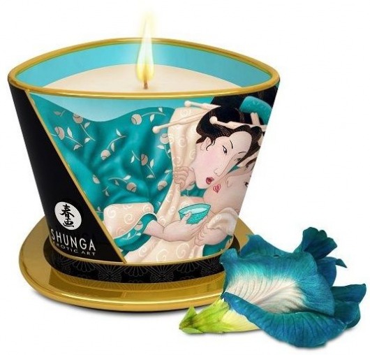 Массажная свеча Island Blossoms - 170 мл. - Shunga - купить с доставкой в Евпатории