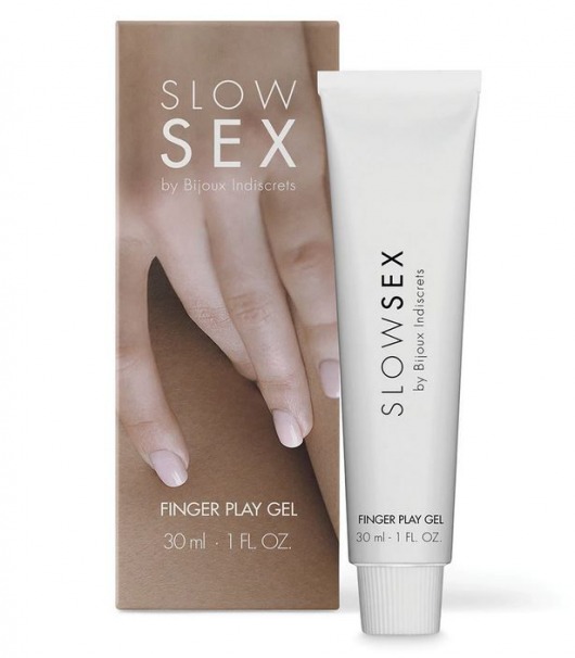 Гель для мастурбации с ароматом кокоса Slow Sex Finger Play Gel - 30 мл. - Bijoux Indiscrets - купить с доставкой в Евпатории