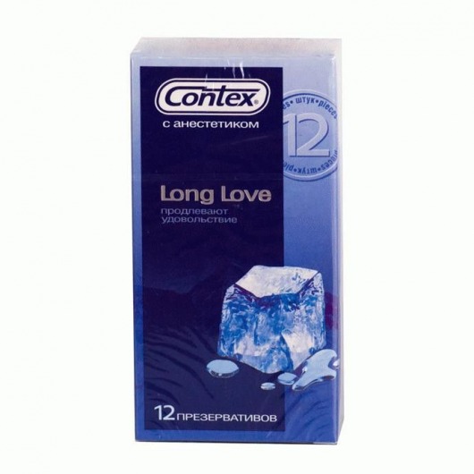 Презервативы с продлевающей смазкой Contex Long Love - 12 шт. - Contex - купить с доставкой в Евпатории