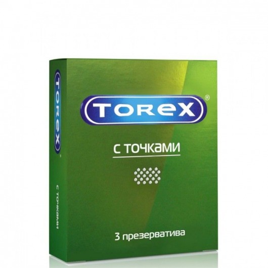 Текстурированные презервативы Torex  С точками  - 3 шт. - Torex - купить с доставкой в Евпатории