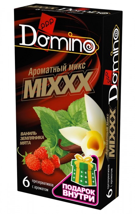 Ароматизированные презервативы DOMINO  Ароматный микс  - 6 шт. - Domino - купить с доставкой в Евпатории