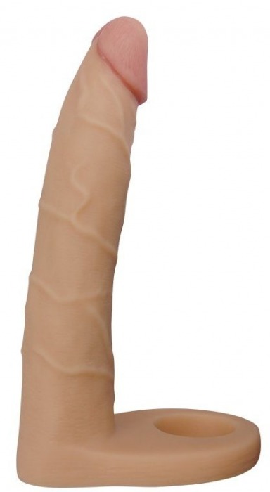 Телесная насадка-фаллоимитатор для двойного проникновения - 17 см. - Lovetoy - купить с доставкой в Евпатории