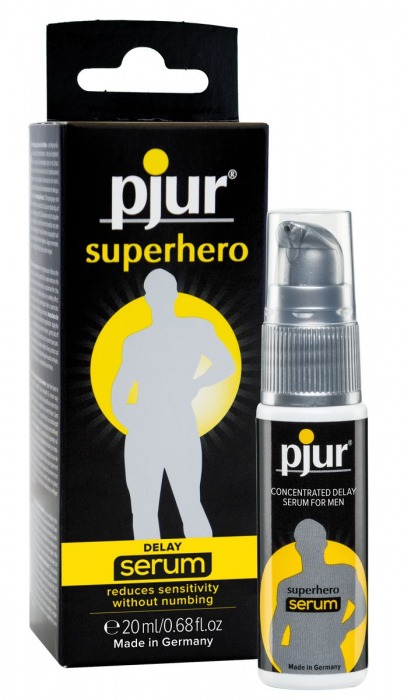 Сыворотка-пролонгатор pjur SUPERHERO Delay Serum - 20 мл. - Pjur - купить с доставкой в Евпатории