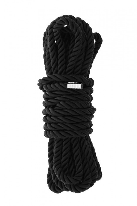 Черная веревка для шибари DELUXE BONDAGE ROPE - 5 м. - Dream Toys - купить с доставкой в Евпатории