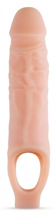 Телесный реалистичный фаллоудлинитель 9 Inch Silicone Cock Sheath Penis Extender - 22,86 см. - Blush Novelties - в Евпатории купить с доставкой