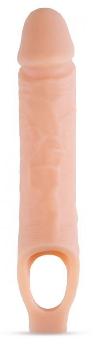 Телесный реалистичный фаллоудлинитель 10 Inch Silicone Cock Sheath Penis Extender - 25,4 см. - Blush Novelties - в Евпатории купить с доставкой