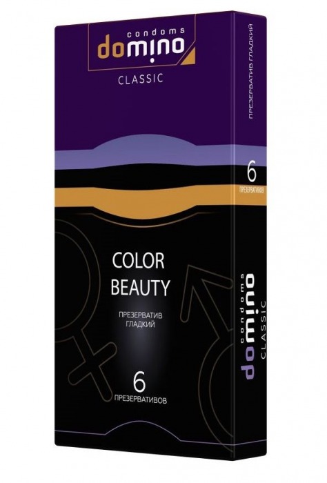 Разноцветные презервативы DOMINO Colour Beauty - 6 шт. - Domino - купить с доставкой в Евпатории