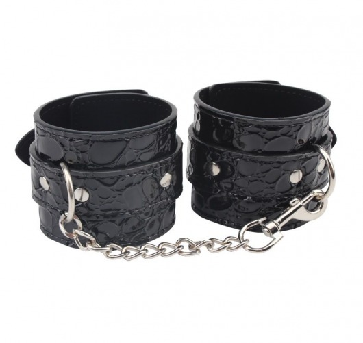 Черные наручники Be good Wrist Cuffs - Chisa - купить с доставкой в Евпатории