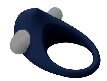 Гладкое синее эрекционное виброкольцо STIMU RING - Dream Toys - в Евпатории купить с доставкой