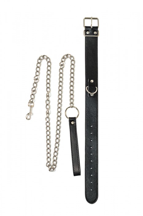 Черный ошейник с поводком Wild - Lola Games - купить с доставкой в Евпатории