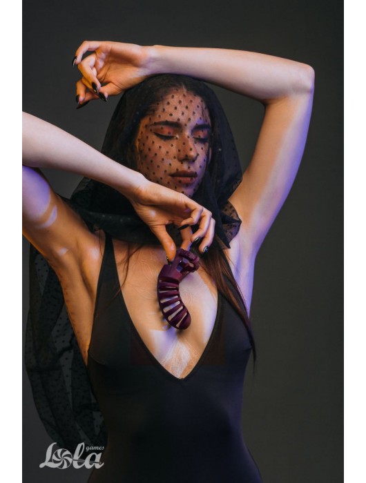 Мужской пояс верности бордового цвета Romello - Lola Games - купить с доставкой в Евпатории