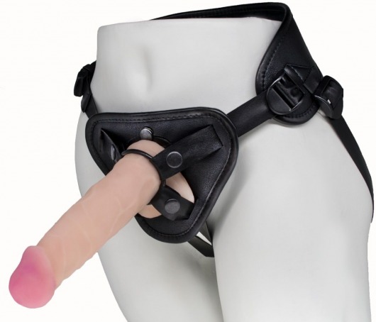 Пояс харнесс BEST UNI strap с 2 сменными насадками - 18,5 и 16 см. - LOVETOY (А-Полимер) - купить с доставкой в Евпатории
