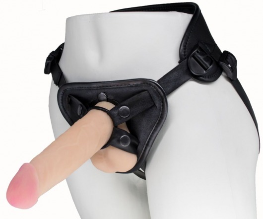 Пояс харнесс BEST UNI strap с 2 насадками - 18 и 22 см. - LOVETOY (А-Полимер) - купить с доставкой в Евпатории