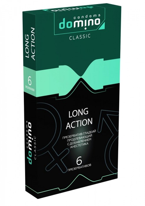 Презервативы с пролонгирующим эффектом DOMINO Classic Long action - 6 шт. - Domino - купить с доставкой в Евпатории