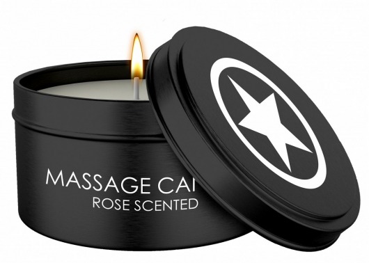 Массажная свеча с ароматом розы Massage Candle - Shots Media BV - купить с доставкой в Евпатории