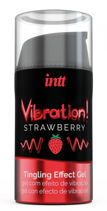 Жидкий интимный гель с эффектом вибрации Vibration! Strawberry - 15 мл. - INTT - купить с доставкой в Евпатории