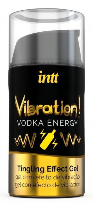 Жидкий интимный гель с эффектом вибрации Vibration! Vodka Energy - 15 мл. - INTT - купить с доставкой в Евпатории