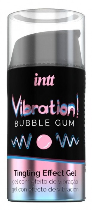 Жидкий интимный гель с эффектом вибрации Vibration! Bubble Gum - 15 мл. - INTT - купить с доставкой в Евпатории