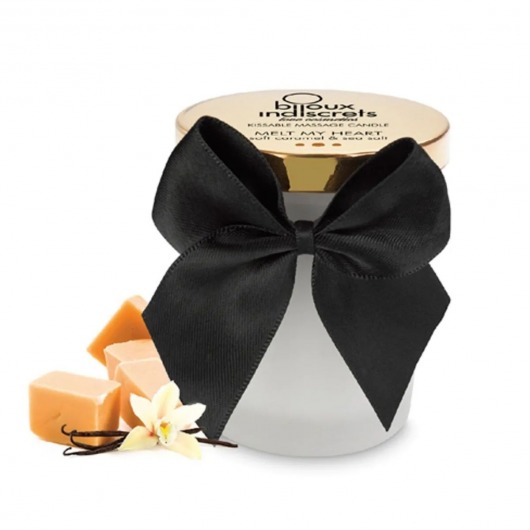 Массажная свеча Melt My Heart с ароматом карамели - 70 мл. - Bijoux Indiscrets - купить с доставкой в Евпатории