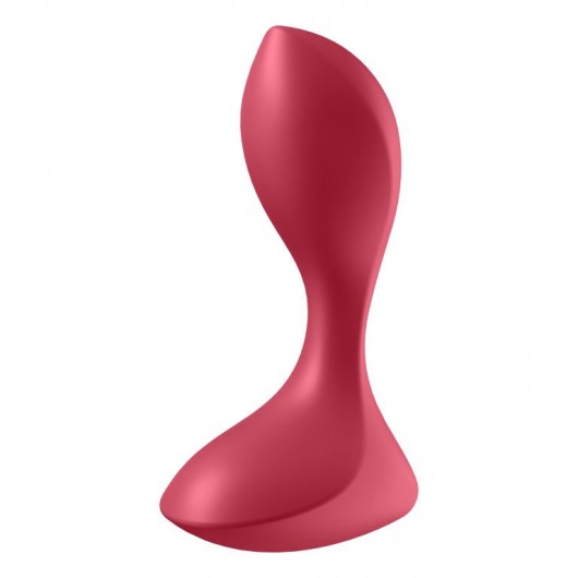 Красный вибромассажёр простаты Satisfyer Backdoor Lover - 14 см. - Satisfyer - в Евпатории купить с доставкой