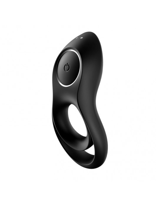 Черное эрекционное виброкольцо Legendary Duo - Satisfyer - в Евпатории купить с доставкой