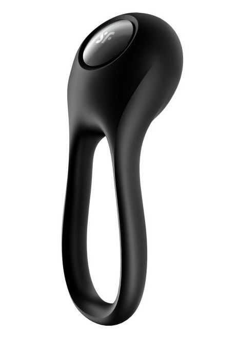 Черное эрекционное виброкольцо Majestic Duo - Satisfyer - в Евпатории купить с доставкой