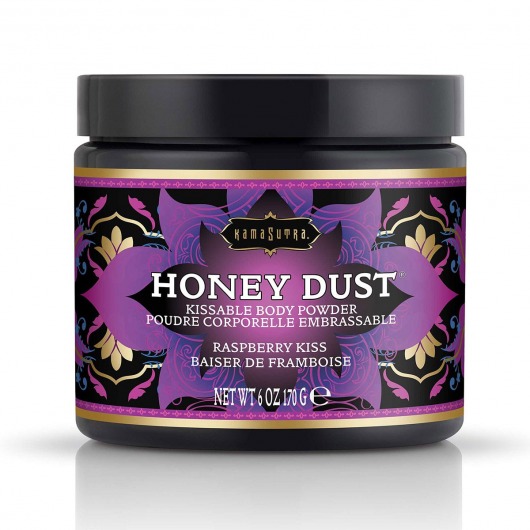 Пудра для тела Honey Dust Body Powder с ароматом малины - 170 гр. - Kama Sutra - купить с доставкой в Евпатории