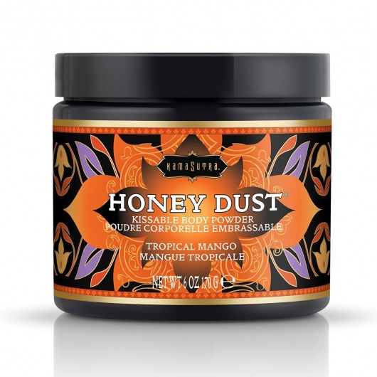 Пудра для тела Honey Dust Body Powder с ароматом манго - 170 гр. - Kama Sutra - купить с доставкой в Евпатории