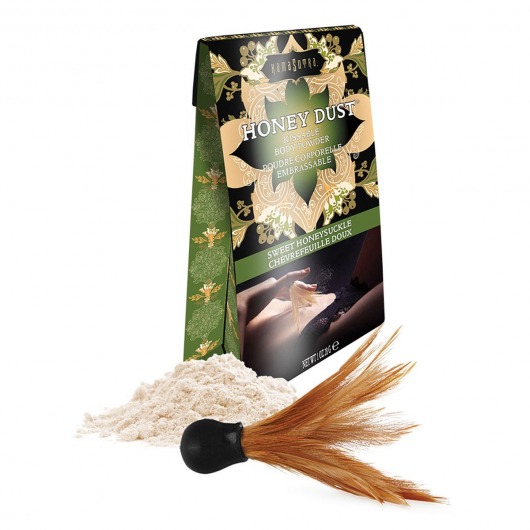 Пудра для тела Honey Dust Body Powder с ароматом жимолости - 28 гр. - Kama Sutra - купить с доставкой в Евпатории