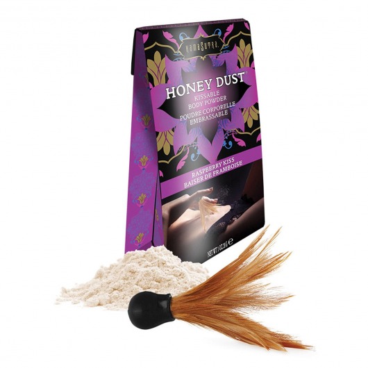 Пудра для тела Honey Dust Body Powder с ароматом малины - 28 гр. - Kama Sutra - купить с доставкой в Евпатории