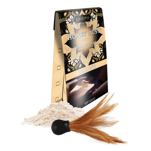 Пудра для тела Honey Dust Body Powder с ароматом ванили - 28 гр. - Kama Sutra - купить с доставкой в Евпатории