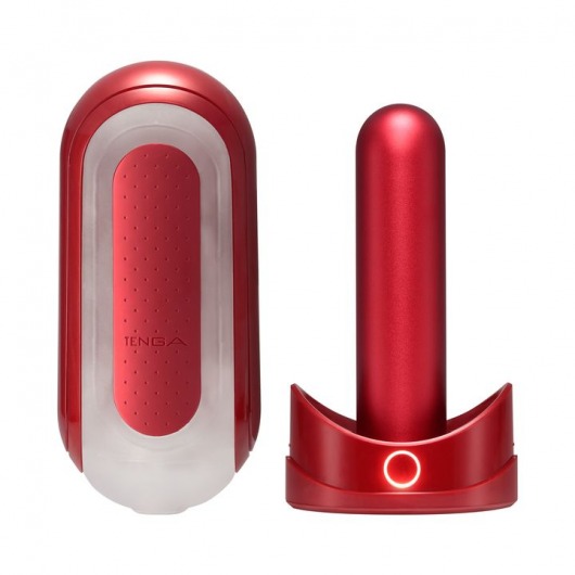 Красный мастурбатор Flip Zero Red   Warmer с подогревом - Tenga - в Евпатории купить с доставкой