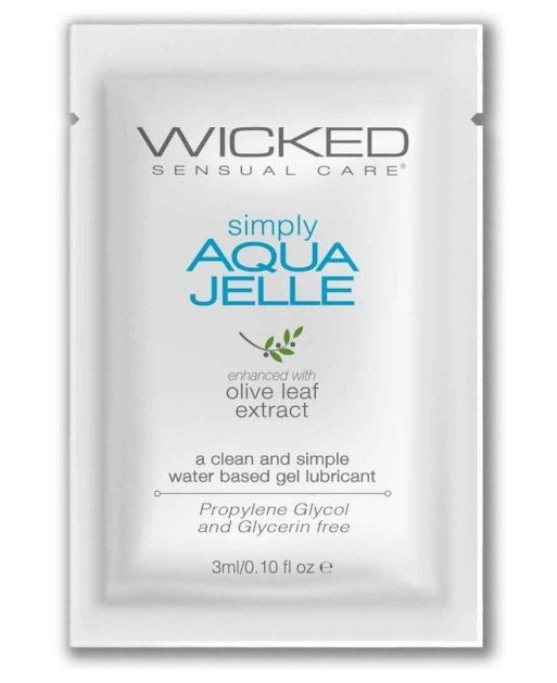 Гель-лубрикант Simply Aqua Jelle - 3 мл. - Wicked - купить с доставкой в Евпатории