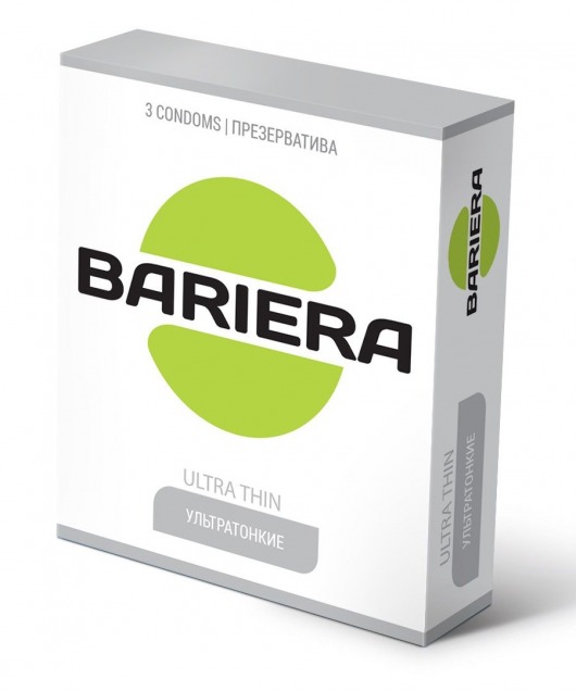 Ультратонкие презервативы Bariera Ultra Thin - 3 шт. - Bariera - купить с доставкой в Евпатории