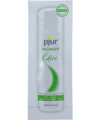 Лубрикант на водной основе pjur WOMAN Aloe - 2 мл. - Pjur - купить с доставкой в Евпатории