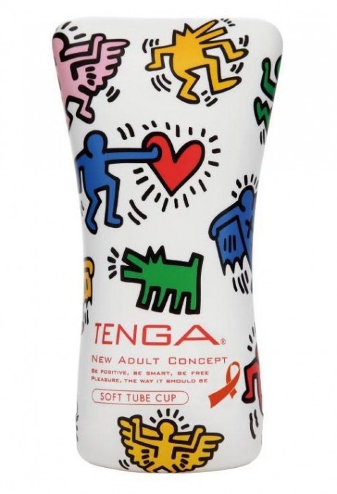 Мастурбатор-туба Keith Haring Soft Tube CUP - Tenga - в Евпатории купить с доставкой