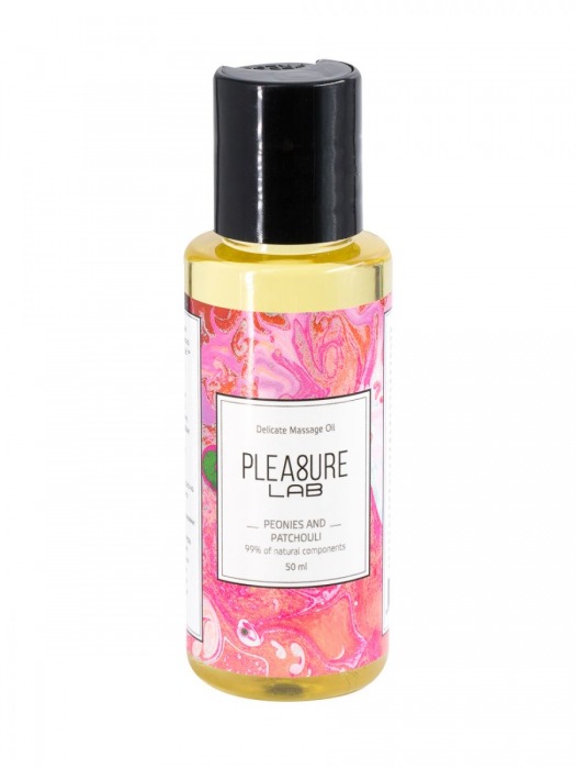 Массажное масло Pleasure Lab Delicate с ароматом пиона и пачули - 50 мл. - Pleasure Lab - купить с доставкой в Евпатории