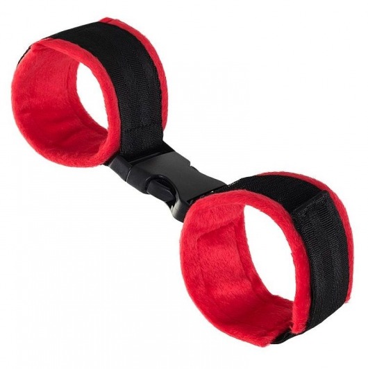 Красно-черные велюровые оковы Anonymo - ToyFa - купить с доставкой в Евпатории
