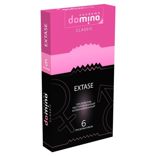 Презервативы с точками и рёбрышками DOMINO Classic Extase - 6 шт. - Domino - купить с доставкой в Евпатории