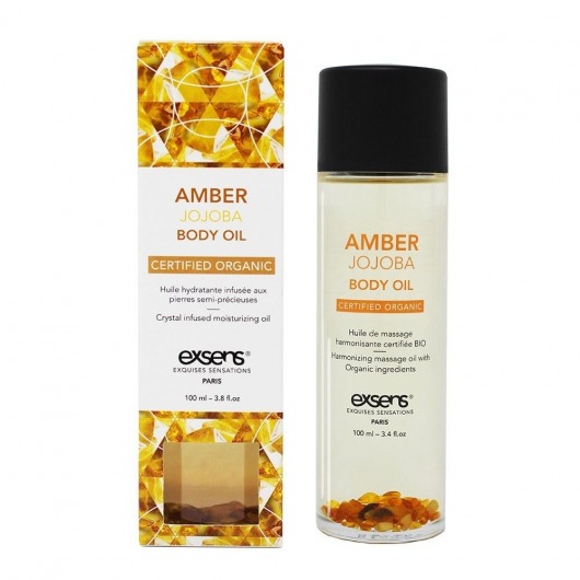 Органическое массажное масло AMBER JOJOBA - 100 мл. - Exsens - купить с доставкой в Евпатории