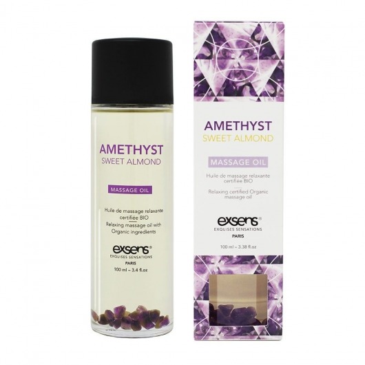 Органическое массажное масло AMETHYST SWEET ALMOND - 100 мл. - Exsens - купить с доставкой в Евпатории