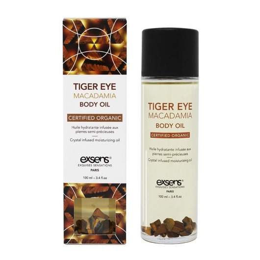 Органическое массажное масло TIGER EYE MACADAMIA - 100 мл. - Exsens - купить с доставкой в Евпатории